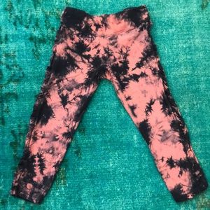 Tye dye crop leggings